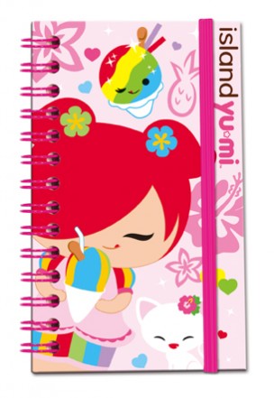 pink elastic notebook - "island yumi - ono"
