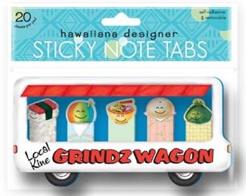 mini sticky tabs - "local kine grindz"