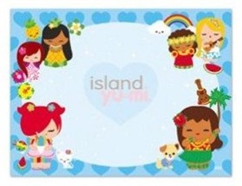 sticky notes - "island yumi - blue"