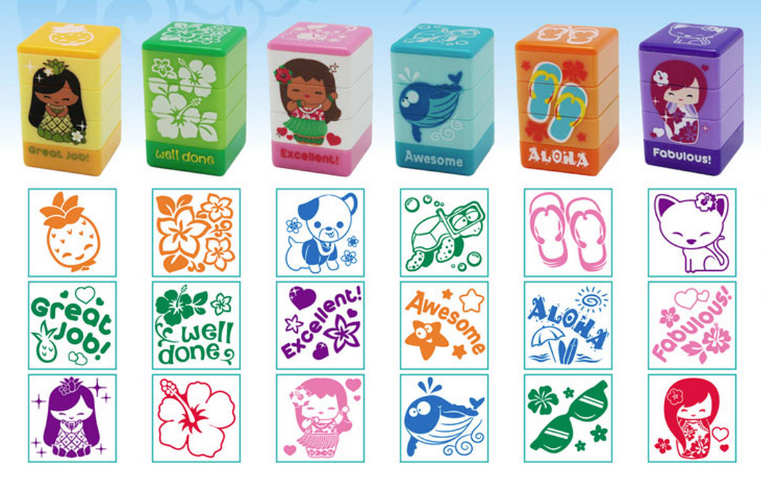 stamps - set of 3 (your choice)