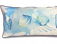 lauren roth - rectangular pillow cover - "shells" (Cotton LINEN)