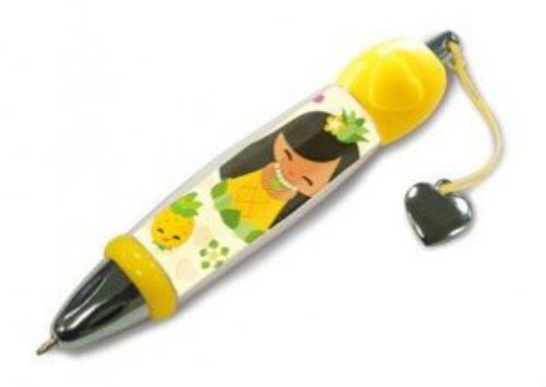 mini ballpoint pen - "island yumi mai - yellow"