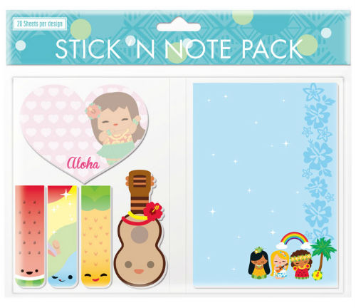 sticky note pack - "island yumi"