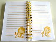 yellow elastic notebook - "island yumi - mele"